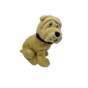 Vintage Liberty Toy 1998 Tan French Bulldog 8" Sitting Plush Toy Puppy Dog‎